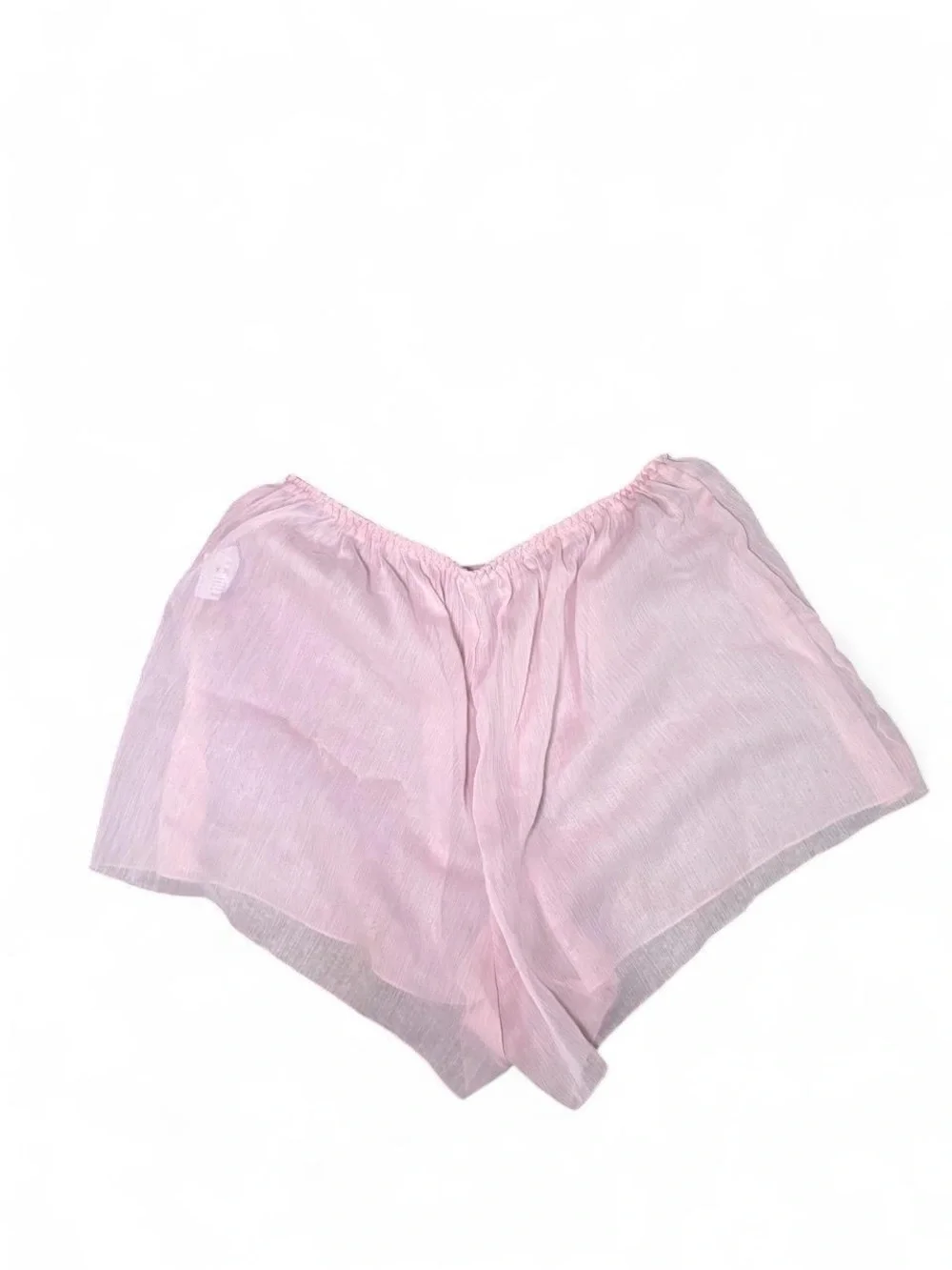 Pink Babydoll Set with Ribbon Bows - Size M